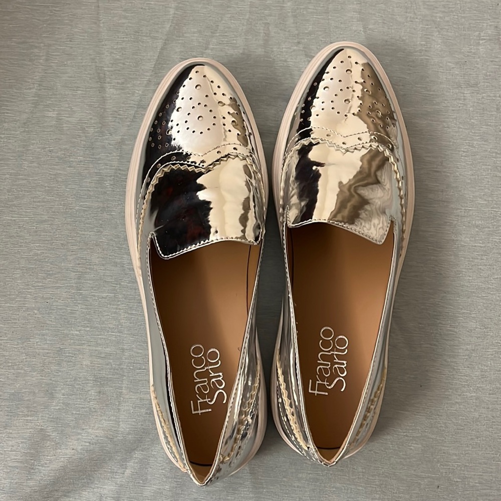 Franco Sarto metallic sneakers